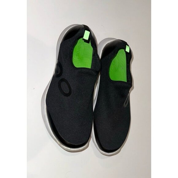 OOFOS WOMEN'S OOMG SPORT LOW SHOE - WHITE BLACK Size 10 - Picture 11 of 11